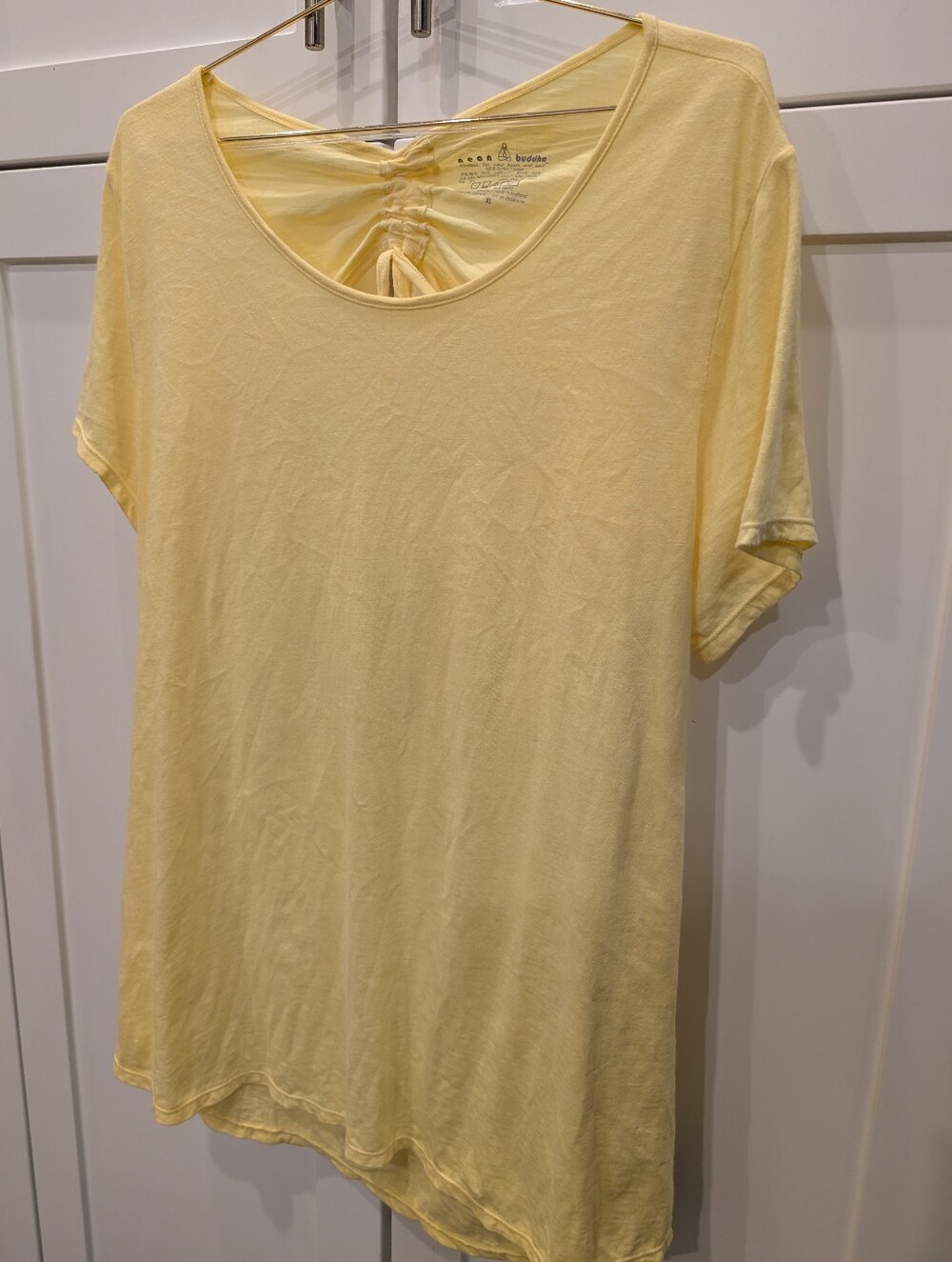 Neon Buddha Yellow T- shirt.